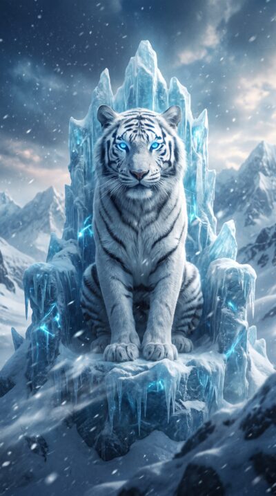 White Tiger Emperor Wallpaper